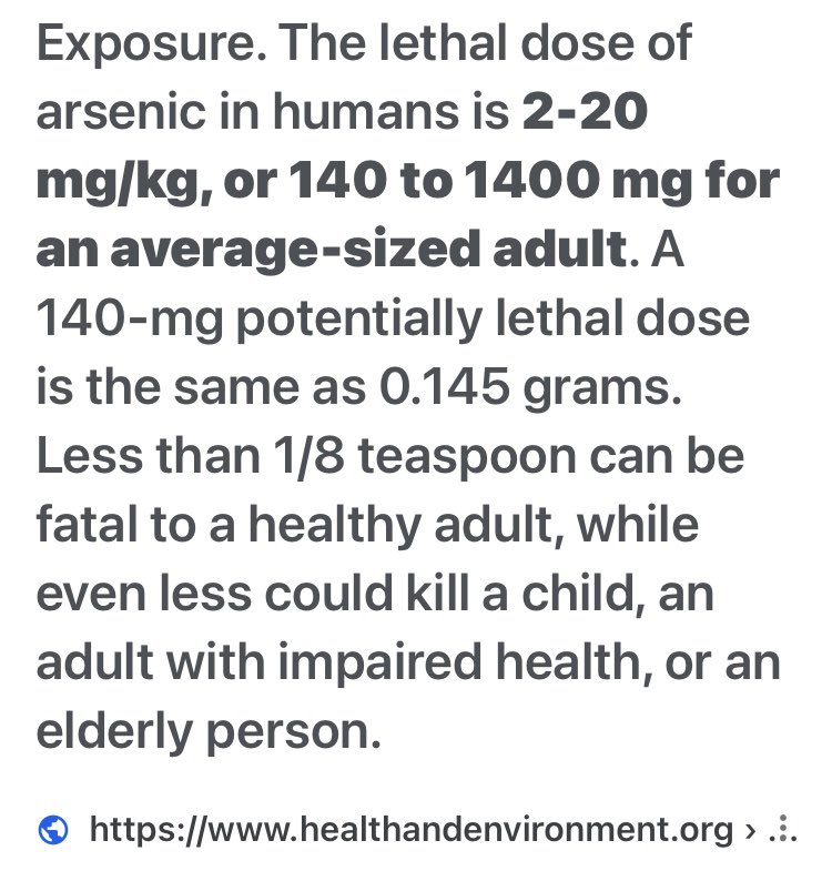 So there was less than an 1/8th of a teaspoon put into his coffee?