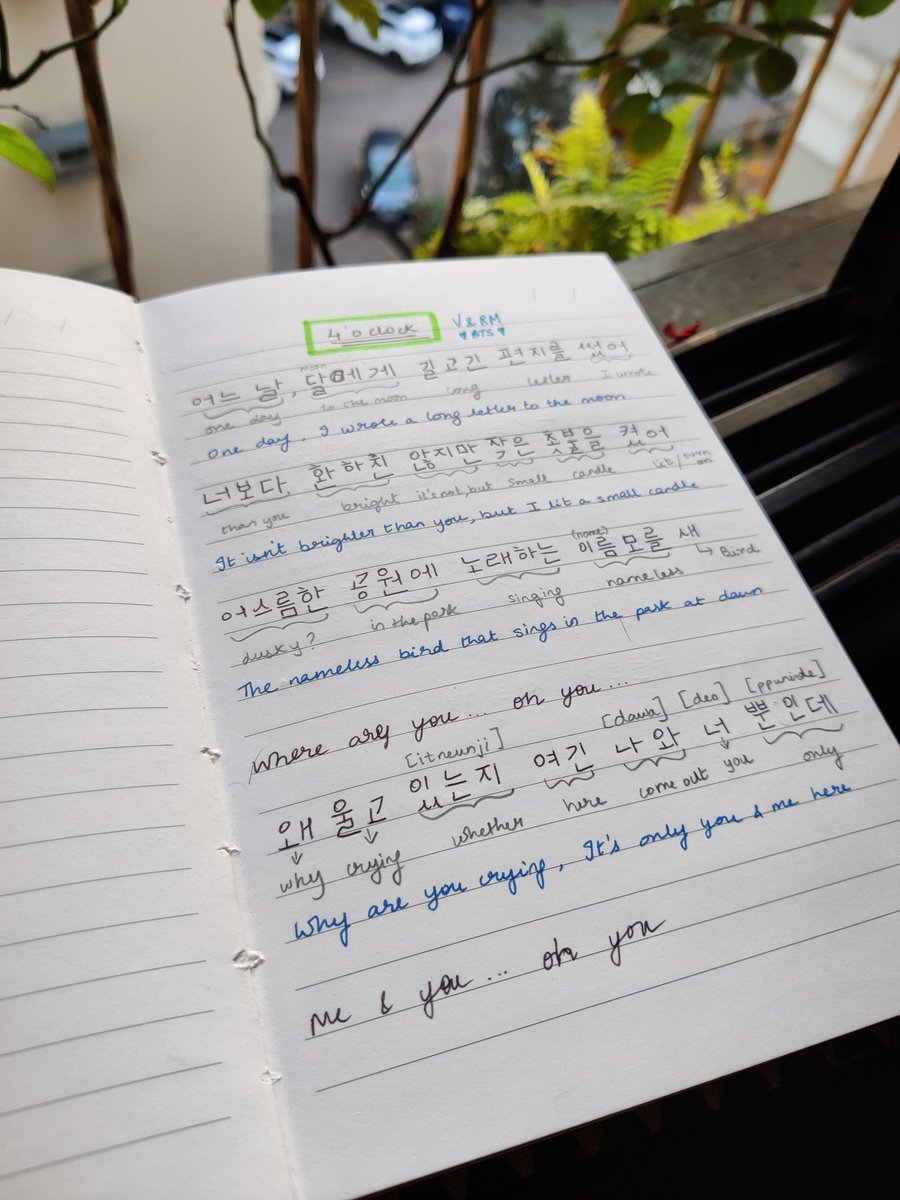 purplestan19's tweet image. Finished with A1 level korean on @Busuu ✨💜 Getting comfortable with writing in 한굴 with the help of my fave songs :) 
#4oclock #BTSV #BTSRM #KimNamjoon #KimTaehuyng #BTS