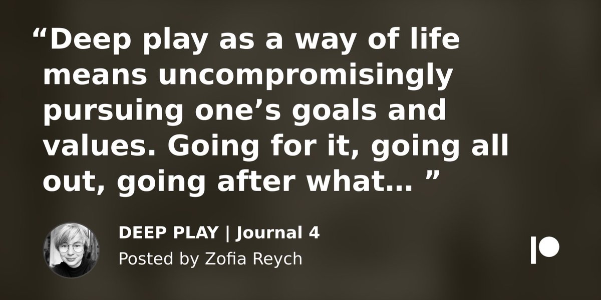 i'm adding a new meaning to deep play. 
in other news, you can read my weekly ramblings here:
patreon.com/posts/deep-pla…