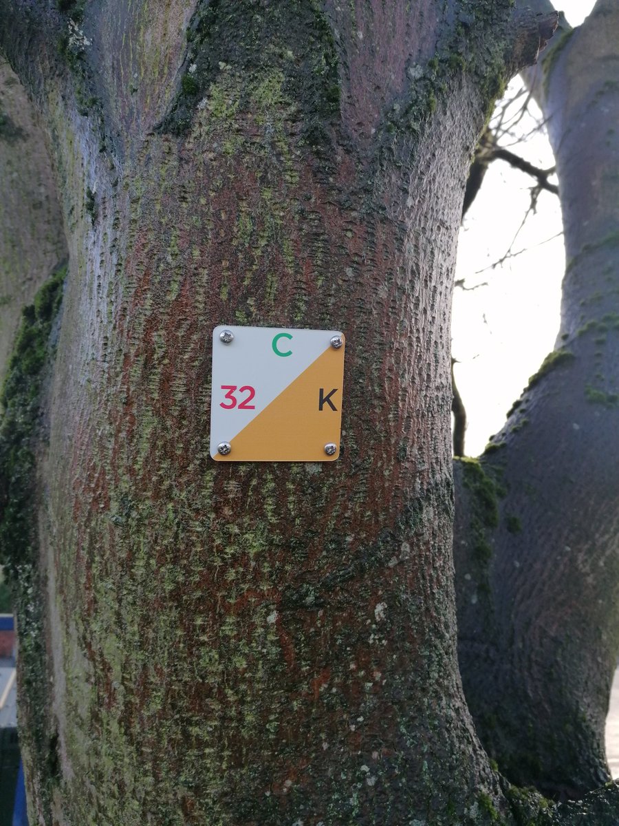 Dodging the rain showers today, installing markers at Burnage Academy for Boys.