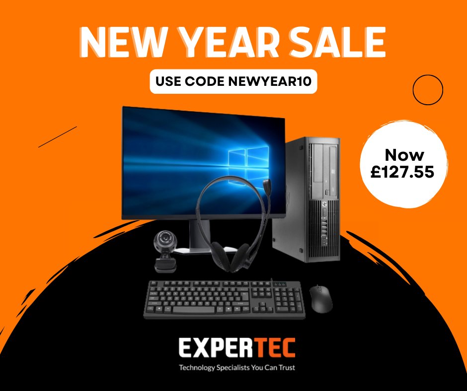 ExpertecUK's tweet image. Need a home working #OfficePC? We've got you covered! 🖥️🖱️

In our #NewYearSale, you can get 10% OFF this HP PC Home Working Office Bundle Intel Pentium 4GB RAM 120GB SSD SFF.

Shop this #PC here: expertec.co.uk/hp-pentium-4gb…
