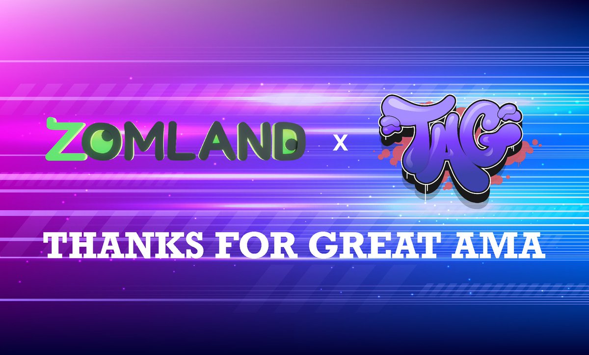 The AMA session with TAGuild was phenomenal, and we are immensely grateful for the love and support from the community 🤟🏻

Zomland will continue to bring exciting news to our subscribers, so stay tuned for more surprises!