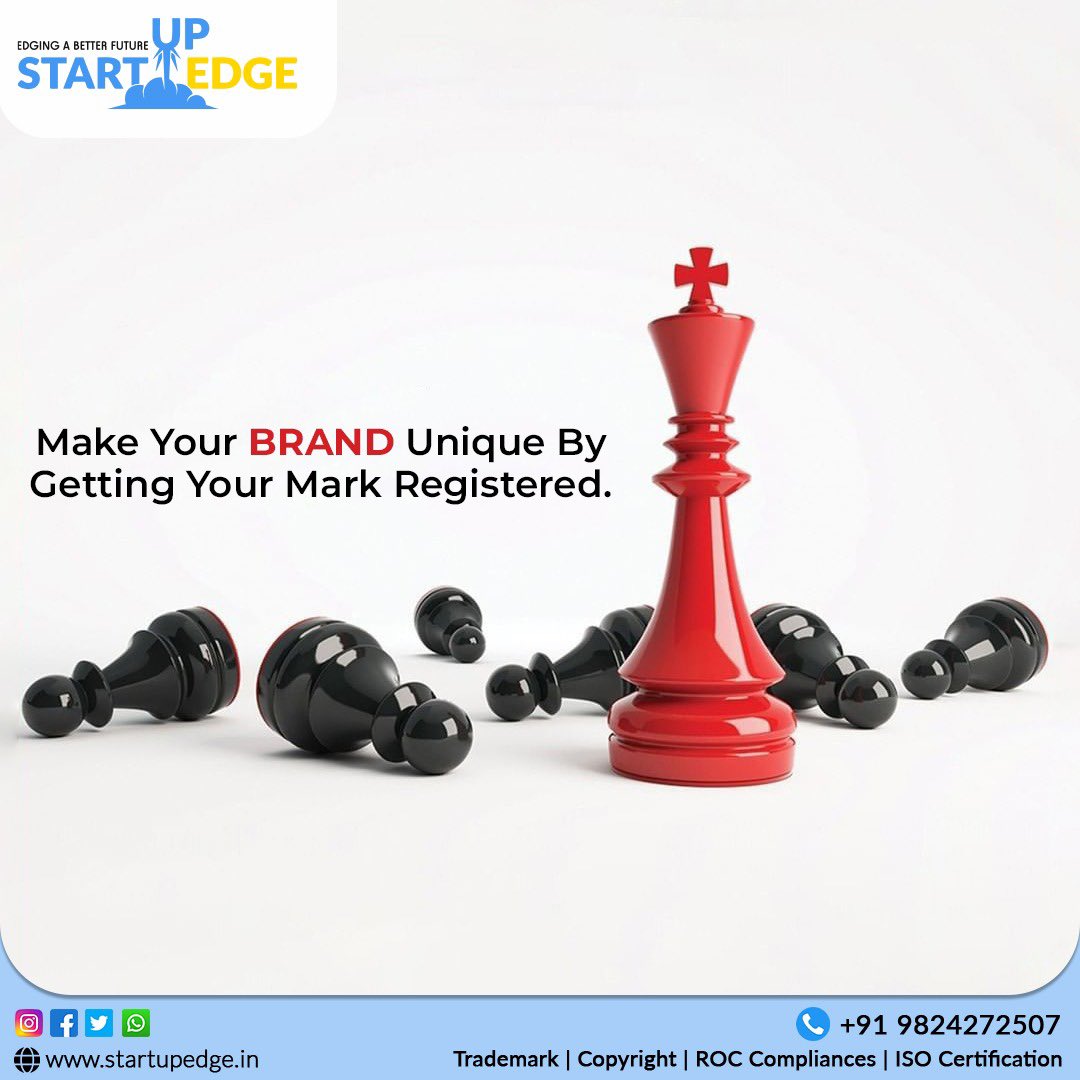 StartupEdge_'s tweet image. Be unique..Be Registered
#startupedge #edingabetterfuture #trademark #trademarklawyer #trademarkattorney #trademarkregistration #trademarklaw #trademarkinfringement #trademarkapplication #Trademarkattorneyinahmedabad #trademarkinahmedabad #onlinetrademarkregistration