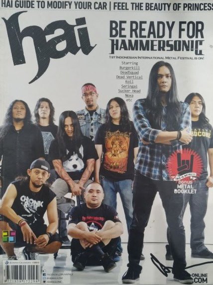aparatmati's tweet photo. temen gue @handayaniwoke99 tag di FB, cover majalah Hai tahun 2012, pas Hammersonic Fest pertama mau diadakan. sedih juga sekarang 3 teman disini sudah berpulang. 

RIP Krishna-Suckerhead, Tonny/Atenk-Noxa &amp; Eben-Burgerkill. https://t.co/or6FhHFOyL