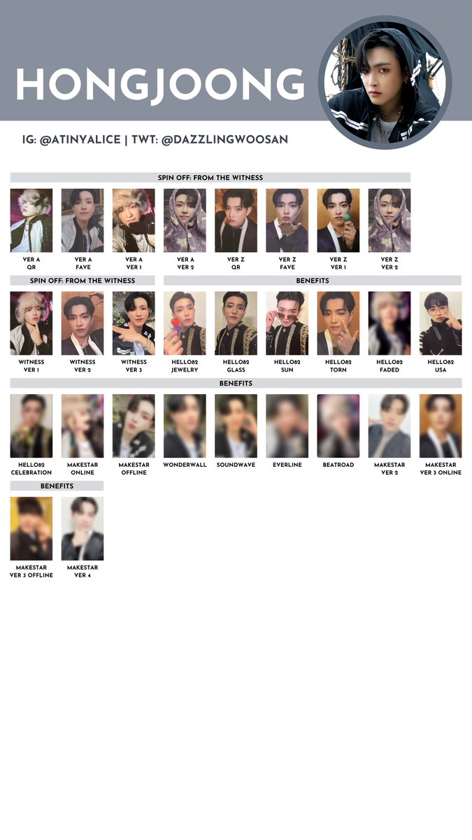 ATEEZ [SPIN OFF : FROM THE WITNESS] — photocard template
