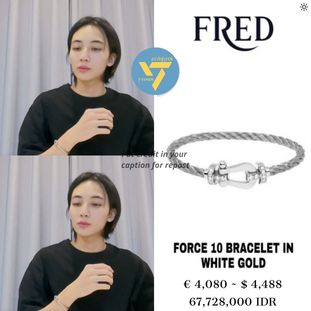 Jeonghan wore Fred Bracelet in Seventeen Weverse Live (230109