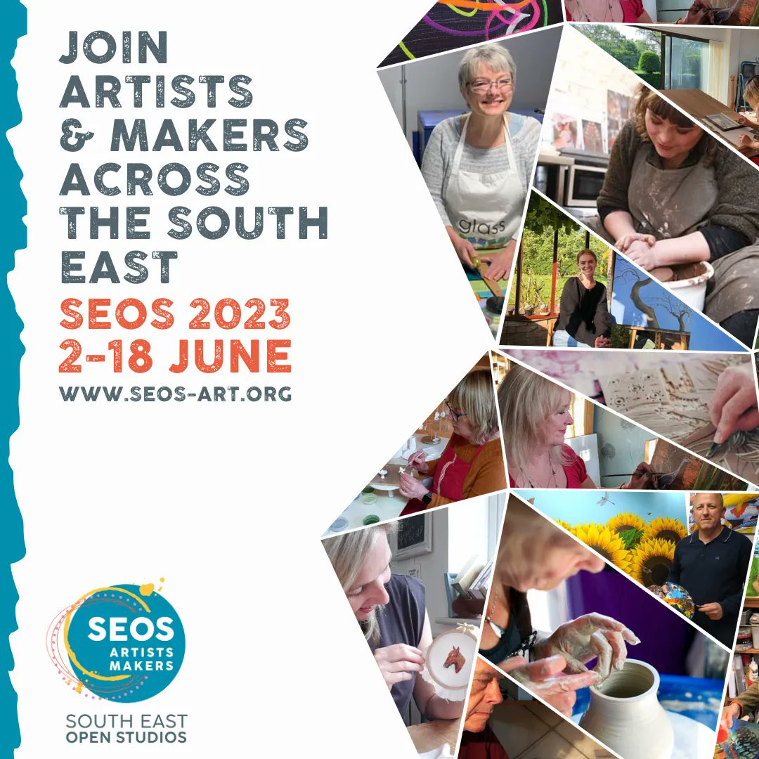 Calling all artists and makers in #Kent, #EastSussex & the #Surrey borders! Don't miss your chance to sign up for South East Open Studios! All mediums and experience levels welcome...

Sign up by January 31st at seos-art.org

#SEOS2023 #OpenStudios #Sussexart #Kentart