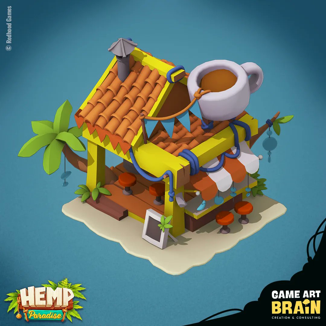 GameArtBrain's tweet photo. Did you get your coffee yet?
If not, check out our "Morning Break" stand for the game "Hemp Paradise" and see it as a sign!
#isometricbuilding #gameart #casualgames #isometricart #digitalart #artoftheday #casualgames #bongtime #hemp #smoke #hempproducts #hemp #cbd #cannabis #art https://t.co/nVhthUlZdp