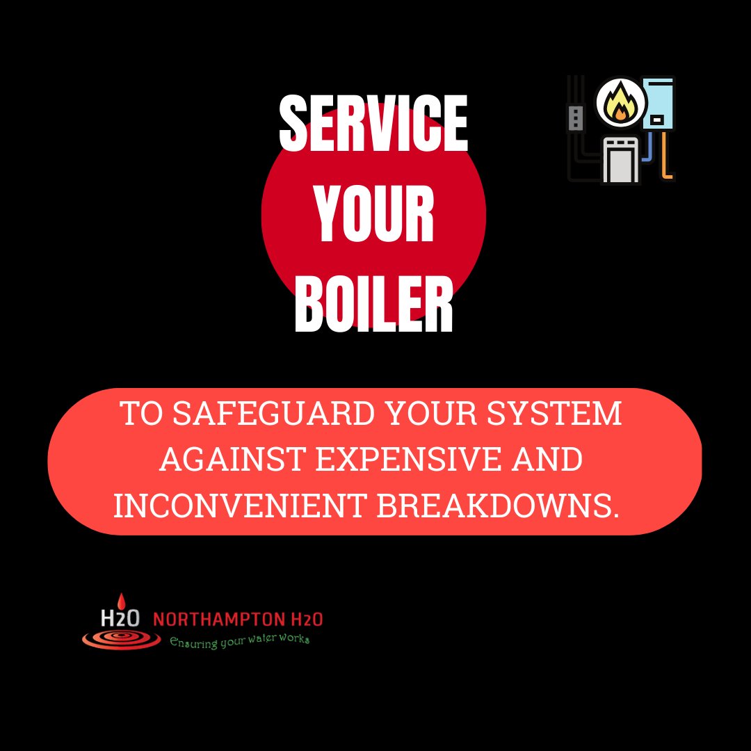 NorthamptonH2o's tweet photo. 🔥For boilers to work most efficiently and safely it's important to have them serviced annually. Our fully qualified gas safe registered engineers will service your boiler for you, and remind you when your boiler is due for servicing. 🛠️
#boilerservice #localplumbers #heatingtips https://t.co/OdtpIOF7wV