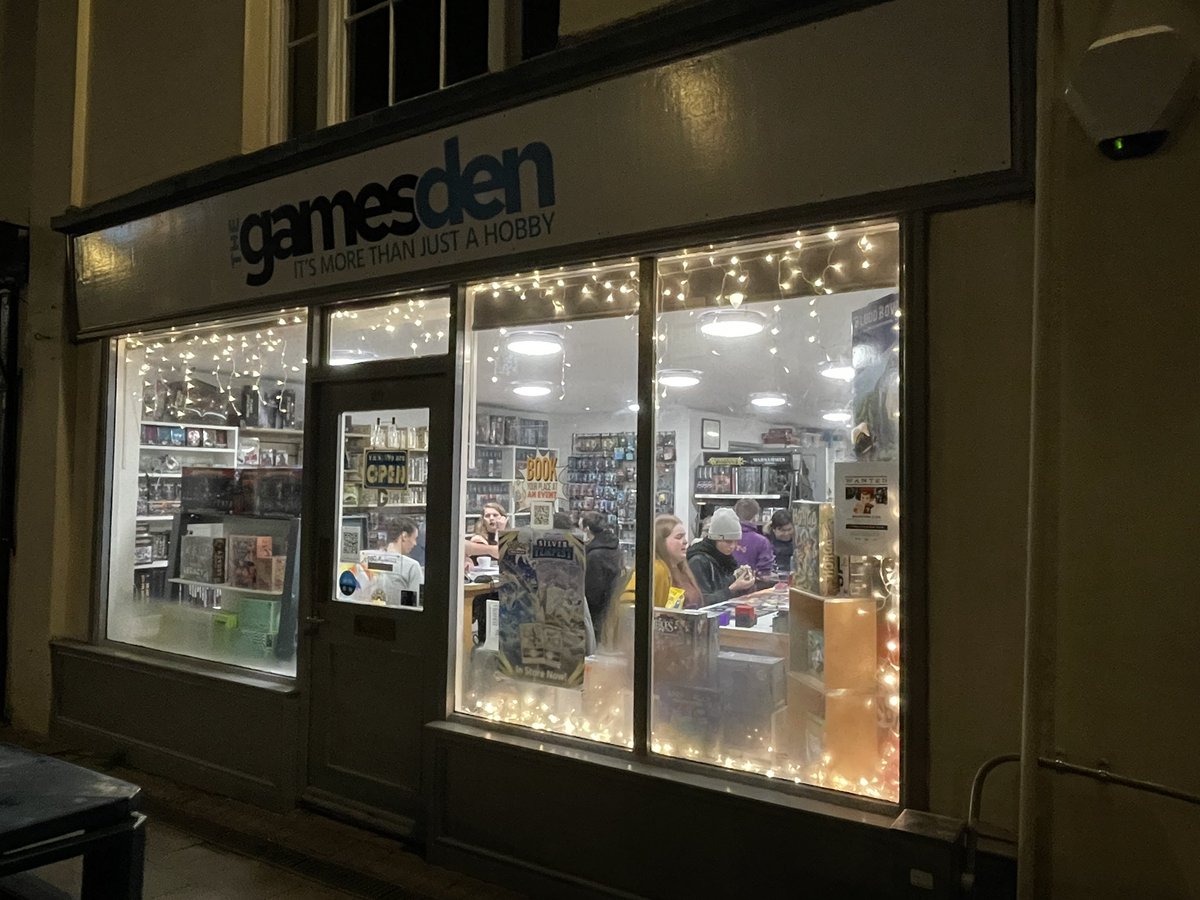 thegamesden's tweet photo. We’re keeping the lights up to help brighten this dark January so come on down tonight for #mtgcommander only at The Games Den - 29 Clemens St https://t.co/CCUIIRt8lH