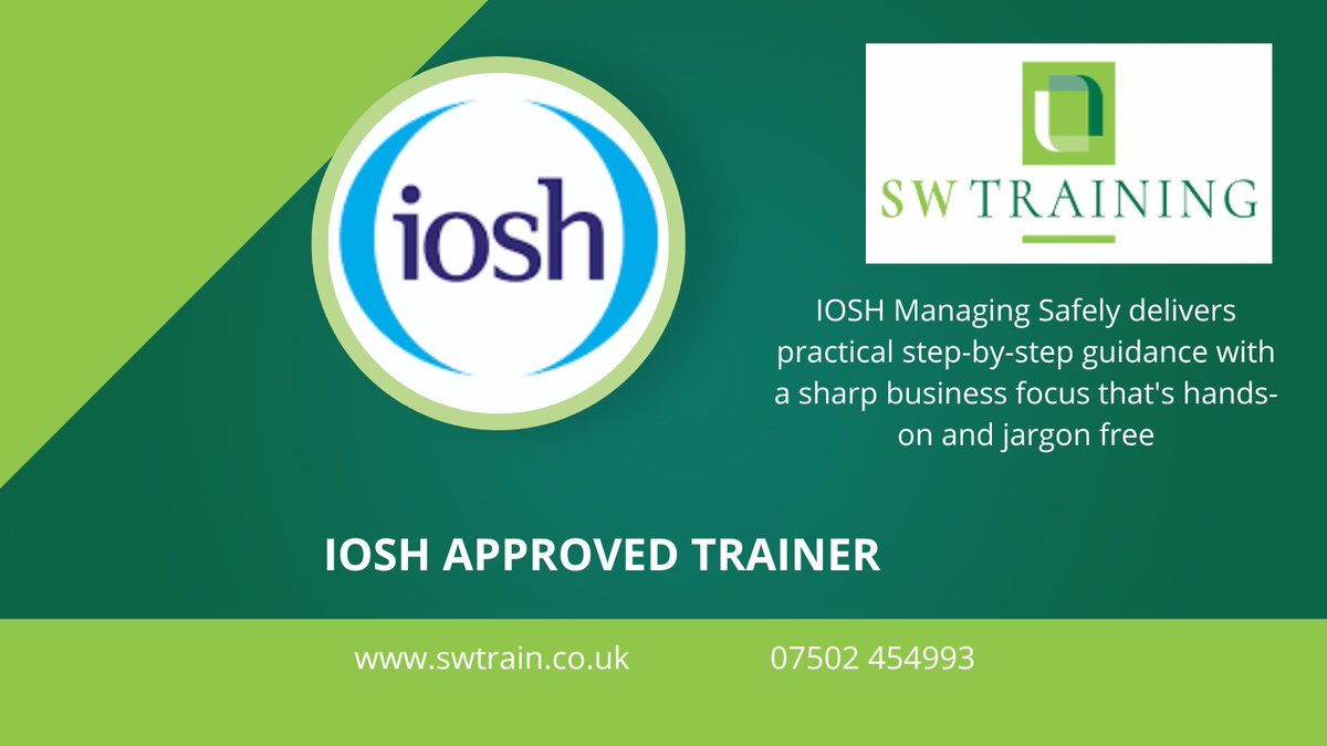 We are an accredited IOSH training provider. We give managers and supervisors the knowledge and skills they require to manage health and safety within their teams. 

#IOSH #managingsafely #recycling #waste #upskilling #wastemanagement #healthandsafety #emoloyeesafety