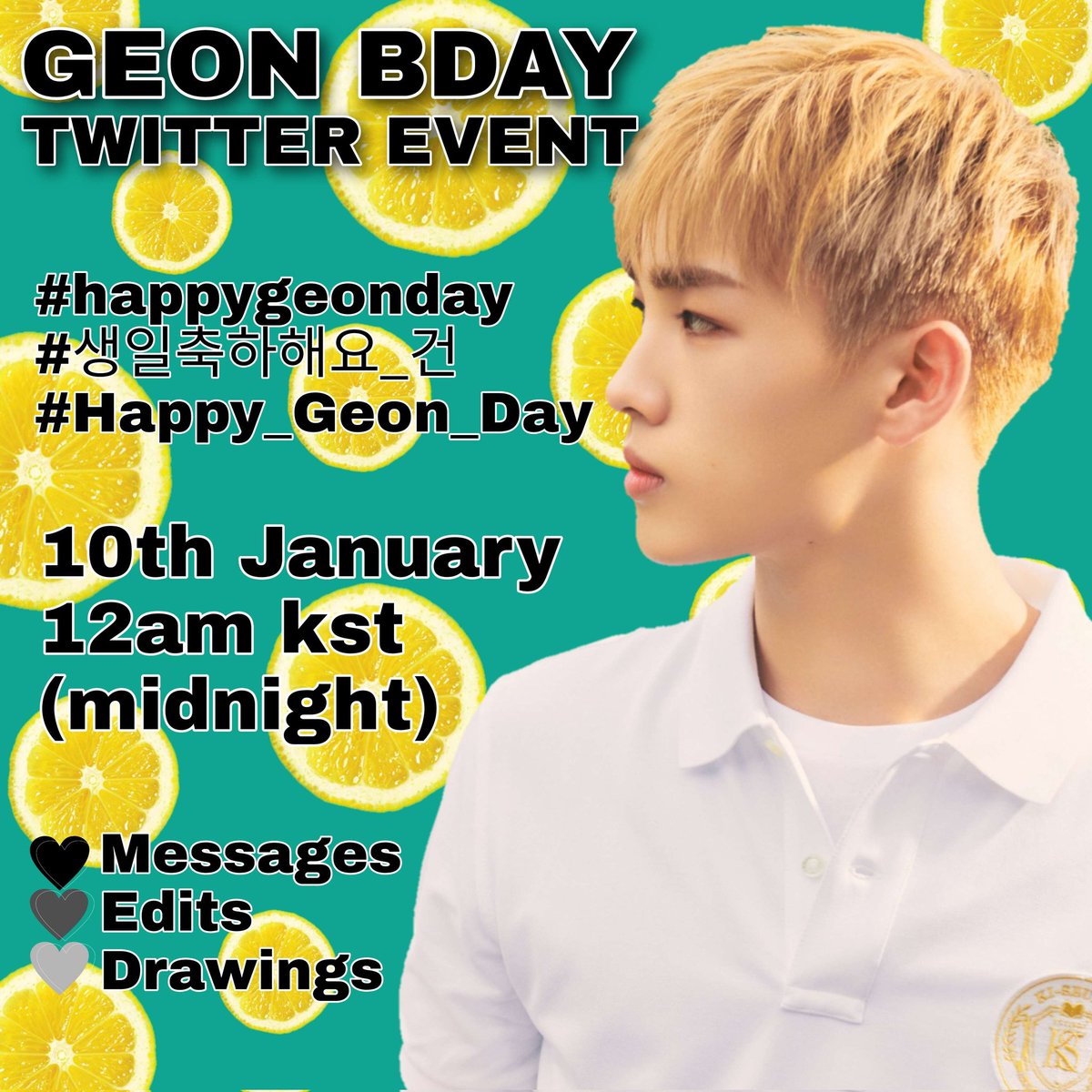 SUPERKINDIND's tweet image. Don't forget Geon's Birthday at 12am KST.Members will be doing live starting at 23:30 to celebrate this special day~
Also,prepared an # event on Twitter, It will be nice if everyone can participate  
discord.com/events/9136684…

!SUPER!
@PlaySUPERKIND
#SUPERKIND #슈퍼카인드
#PRID