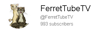 The awesome @ferrettubetv channel is just 7 subs away from hitting the magic 1000 subs on #Youtube. If you like ferrets, pop over to youtube.com/@FerretTubeTV and hit the sub button, it's free, and you'll be helping a good friend of mine, @katerussell 
#ferrets #cutepets