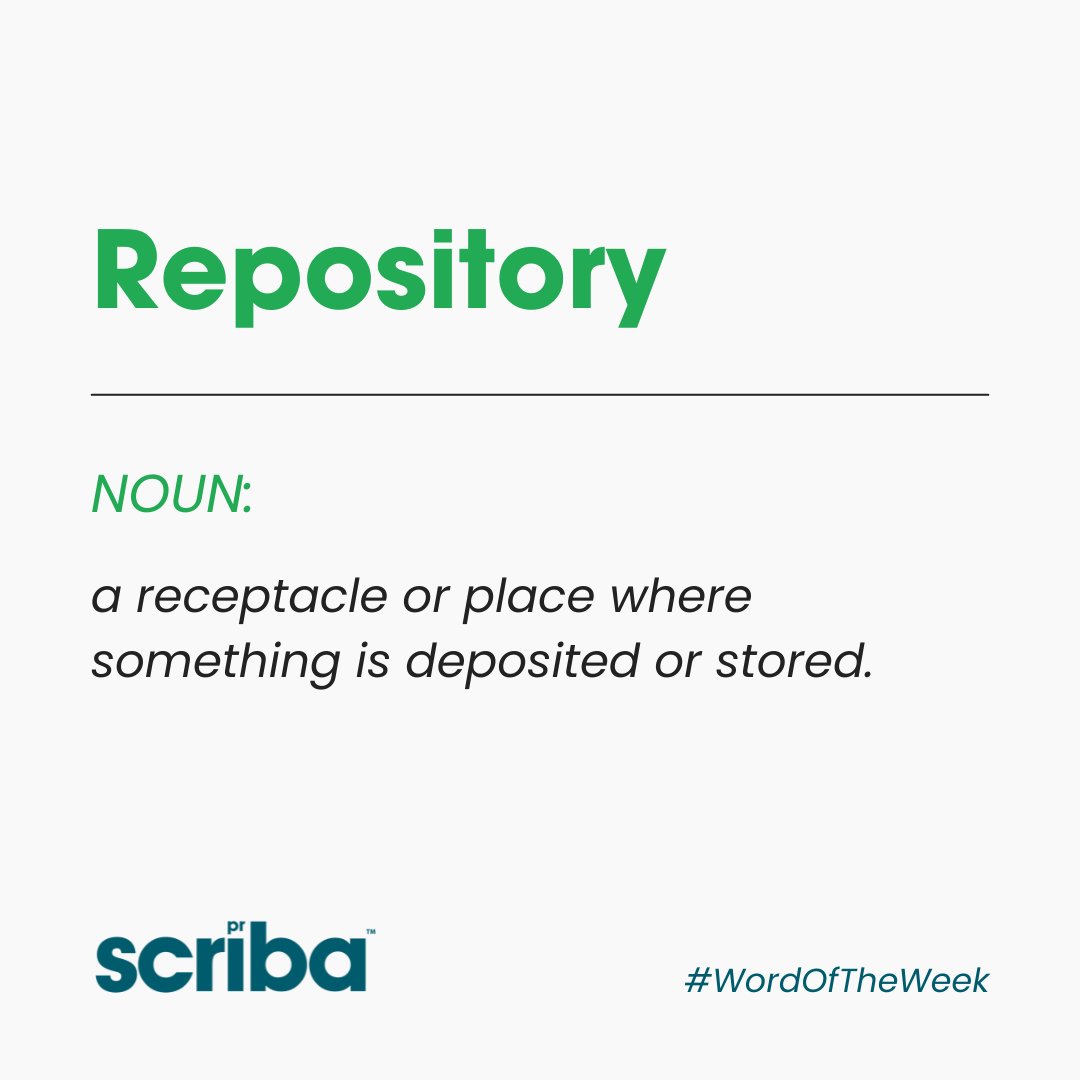 ScribaPR's tweet photo. Word of the Week: Repository.

The MediViewer #DocumentManagement solution – brought to market by our #MedTech client, @immjsystems – is an excellent example of how digital repositories can revolutionise #DataStorage.

Take a look: https://t.co/qi6bpOQM08

#WordOfTheWeek https://t.co/jYTpWam079