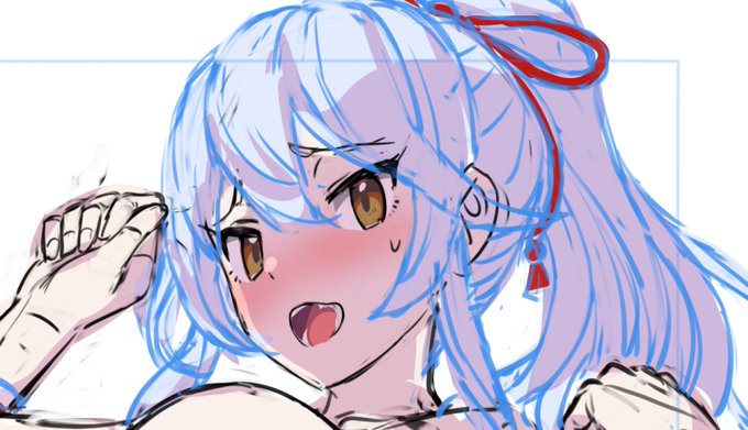 あす更新予定FANBOX限定絵、カラーラフまで進行。 