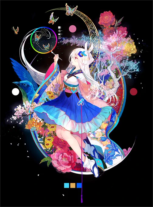 画集『彩幻境』の5刷目が決定しましたありがとうございます…!!年～2020年頭までの作品190点以上を収録した一冊です。この機会に手に取って頂けたら嬉しいです! 