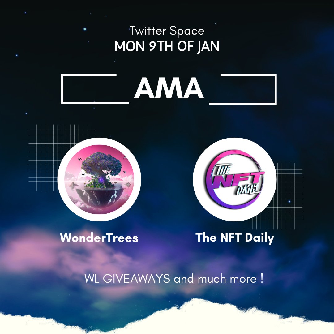 🎁 GIVEAWAYS 🎁

Don't miss the AMA space today with @_TheNFTDaily 
➡️ x.com/i/spaces/1ypKd…

#NFTCommuntiy #NFTGiveaway #polygonNFTs