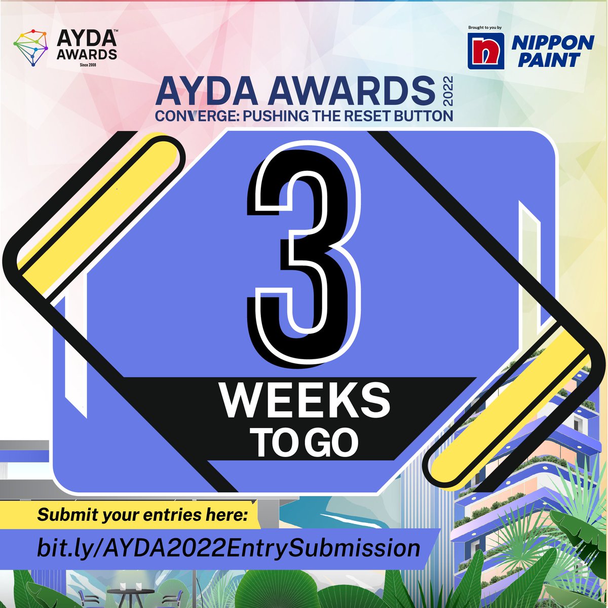 aydaph's tweet photo. 3 weeks to go! You may submit your entries at https://t.co/HEiql2Bhyk.

But before that, you may also want to attend our DesignTalks next week, Jan 17, 19, 21, 2023, either face to face or online! Register at https://t.co/Gf9aUqS888

See you there!

#AYDAAwardsPH2022 https://t.co/3vJcdBmT44