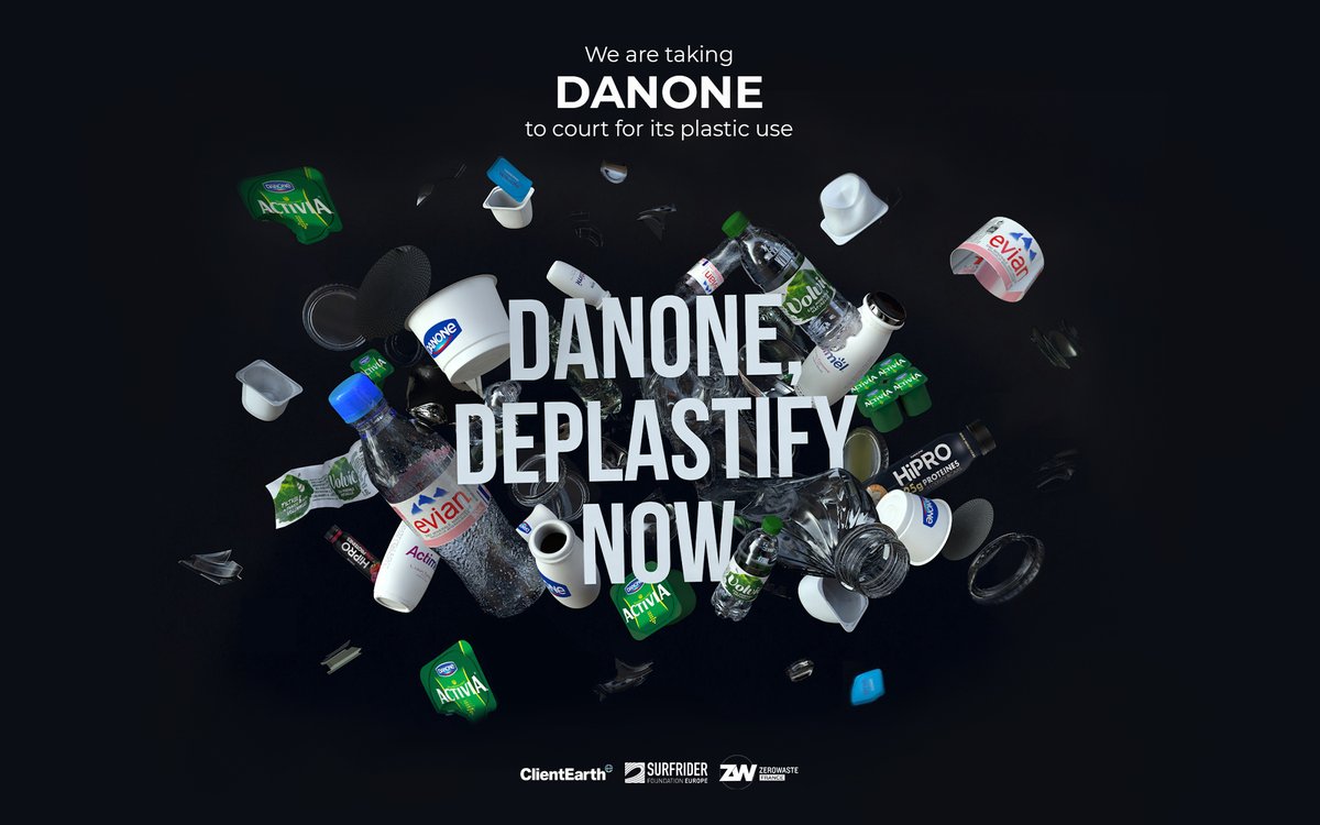BREAKING: We’re taking <a href="/Danone/">Danone</a> to court over its plastic pollution.   

Danone is among the top 10 plastic polluters worldwide. So along with <a href="/surfridereurope/">Surfrider Europe</a> &amp; <a href="/ZeroWasteFR/">Zero Waste France</a>, we’re suing. 

Read the full story here: clientearth.org/latest/latest-…