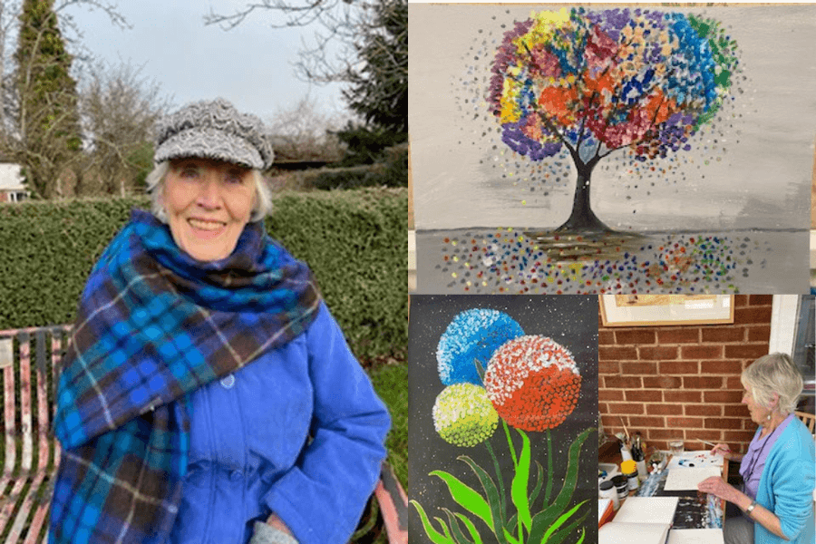 Jill used to be a very talented artist but gave up her painting as her #dementia advanced. Through open communication, patience & understanding live-in carer Anca has taken time to discover Jill’s past interests and passions and encouraged Jill to re-engage in them. #RealStories