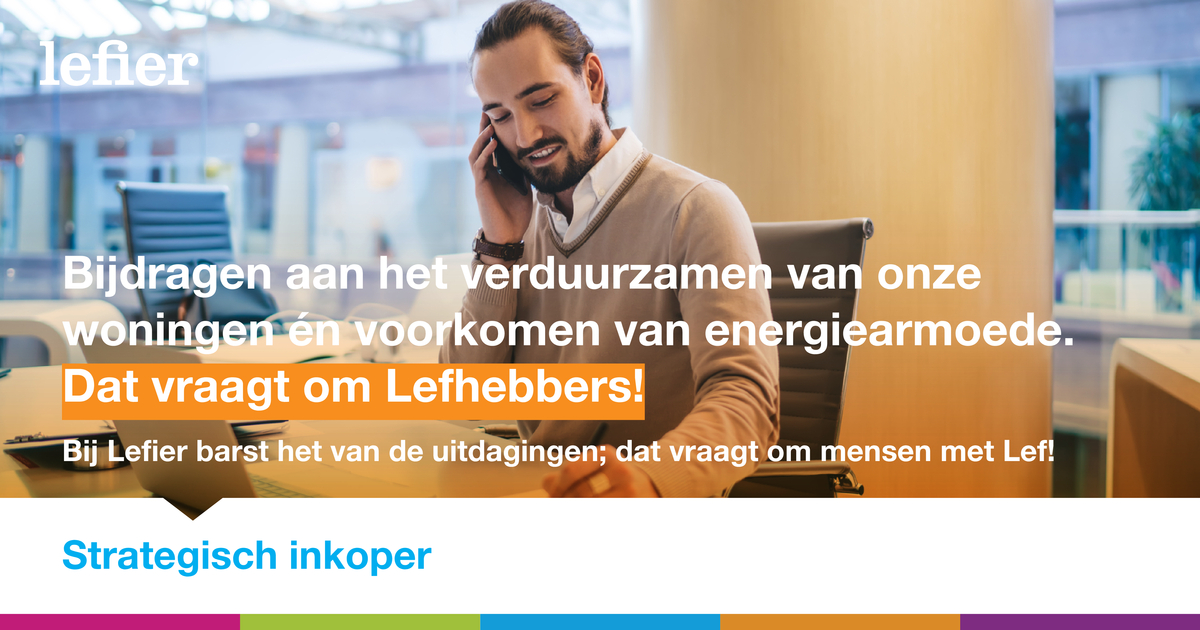 Zie jij het als een mooie uitdaging om onze duurzaamheidsopgave te realiseren in een tijd met een toenemende vraag naar materialen én krapte op de arbeidsmarkt? Dan zoeken wij jou!
Interesse? Check onze website via lefier.nl/vacatures #vacature #solliciteren #inkoper