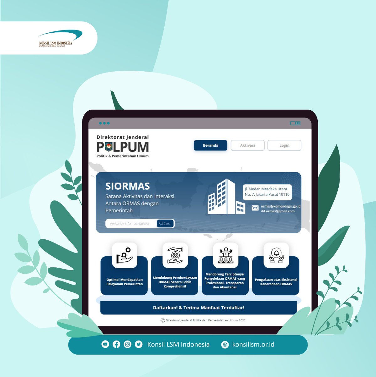 LSM_Akuntabel's tweet photo. Dalam acara presentasi hasil riset yang dilakukan oleh Bappenas yang bekerja sama dengan Tim Konsil LSM pada tanggal 19 Desember yang lalu, Direktur Polpum Kemendagri yang hadir di acara tersebut memperkenalkan platform baru Kemendagri yang disebut SIORMAS. https://t.co/N4WsleCe7U