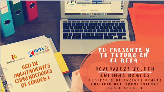 upta_es's tweet photo. El próximo lunes 16/01 estaremos en #EncinasReales cerrando el ciclo de jornadas de la #RedAytoEmprendedores #Cordoba 
👉20.00h Auditorio de Encinas Reales (Edif Ayto. C/ Cruz, 4)👈
#FuenteTojar #DoñaMencia  @AytoPalenciana #Palenciana @AytoLuque #Luque
Pyto subv @dipucordoba https://t.co/xsh9SGuGnI
