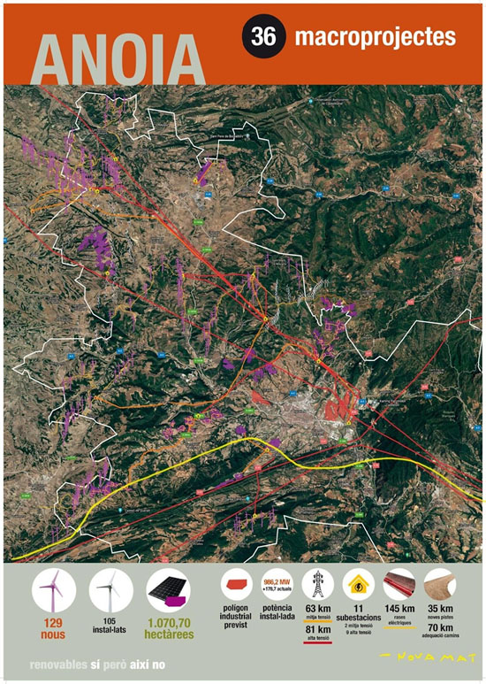 PerLaConca's tweet image. TOTS els parcs d'ENERGIA RENOVABLE projectats a l'ANOIA exposats a la biblioteca de CAL FONT d'Igualada.
A partir del 9 de gener.

Exposició preparada per Preservem l'Anoia.
Renovable SÍ, però així NO.

Curiositats associades a l'exposició. Us en sorprendreu. Enfilall⬇️