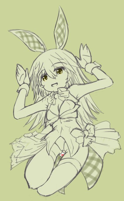 連休最後の落書きバニー
 #アリスギアお絵かき #東雲チヱ 