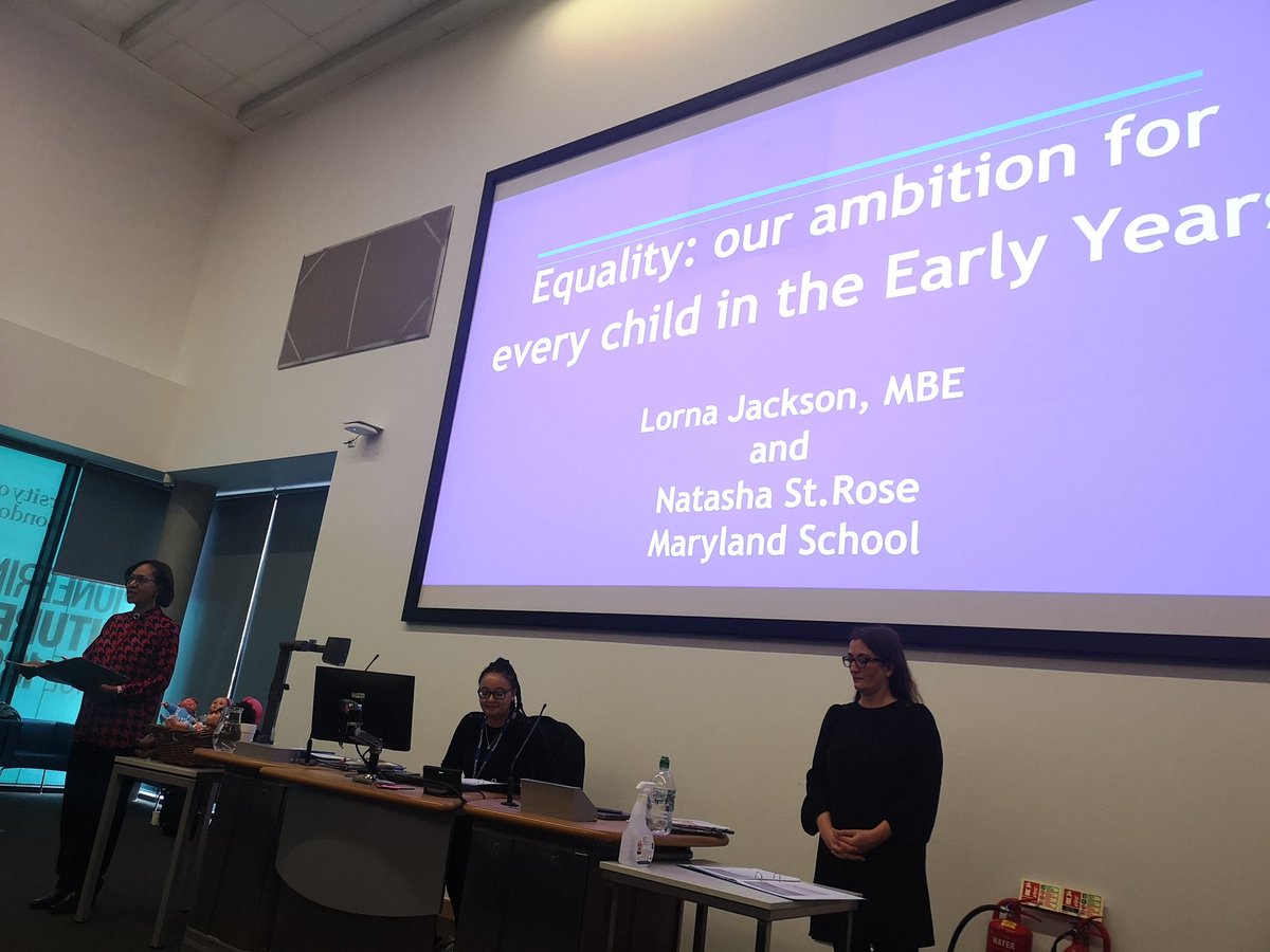 Lorna Jackson MBE, Headteacher @MarylandPrimary has commenced her keynote on being ambitious about equality in the early years! What a blessing to have Lorna working in our borough and delivering important messages at our conference. #NewhamEY23 #Newham #NewhamNurserySchools