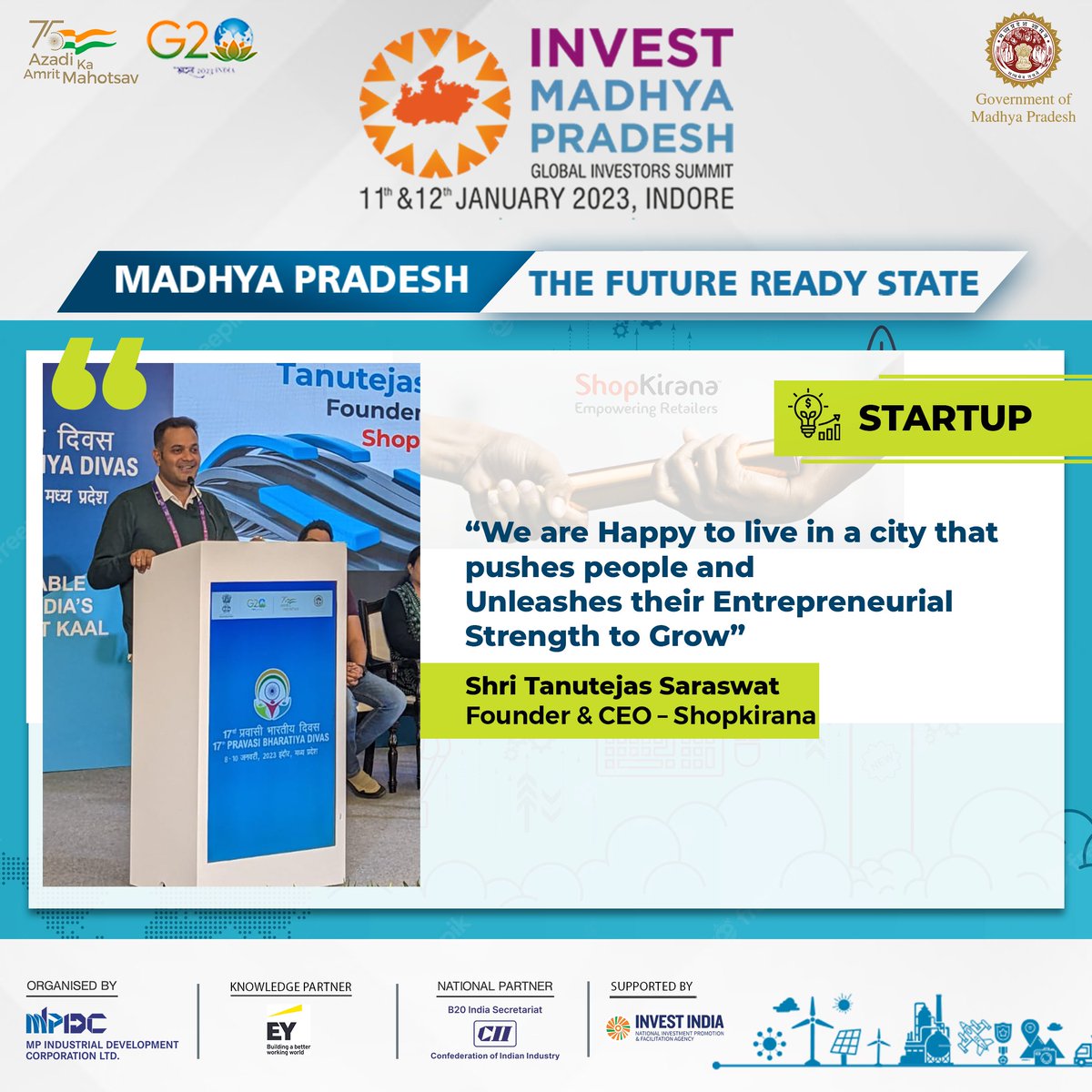 MPIDC's tweet image. Indore - the Commercial Hub of Central India, Provides Immense Opportunities to the New Entrepreneurs

#PravasiBharatiyaDivas
#AatmanirbharMadhyaPradesh
#InvestMP
#InvestMPGIS2023
#InvestIndia
#FutureReadyMadhyaPradesh
#PBD2023