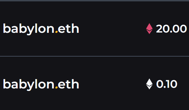 This guy bought babylon.eth for 0.1 eth, held it for over 2 years, and just sold it to a 20 eth offer

While you're in my replies, complaining that the "grail" you minted last week won't sell

You are definitely not the same