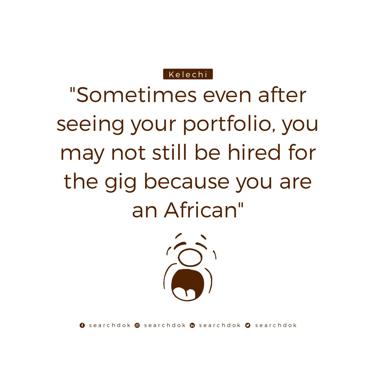 searchdok's tweet image. Fellow Nigerians share Struggles of being freelancers on foreign platforms😪
#freelancedeveloper #nigeriandigitalcreator #nigerianuniversitystudents #africanskillup #searchdok #nigeriancreativestartups #nigeriancreatives #africantechstartups #africatotheworld #freelancelife