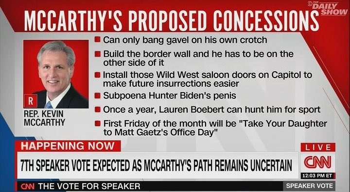 FranncescaRobi1's tweet image. Sounds about right. 😂🤣

#KevinMcCarthyIsALoser