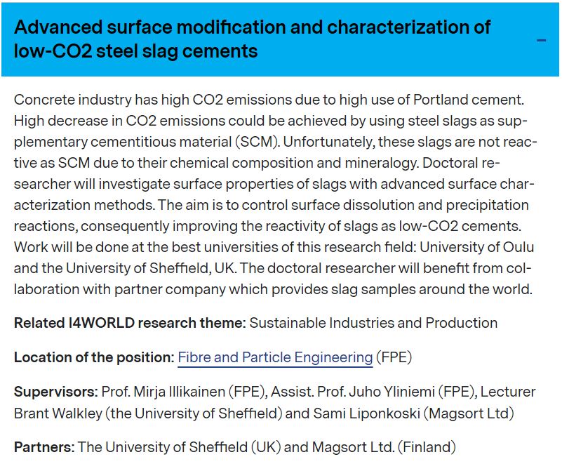 YliniemiJuho's tweet image. A fully-funded PhD position available at the University of Oulu and working with the wonderful @mirjaillikainen,  @BrantWalkley, and @YliniemiJuho 
Further information here: bit.ly/3DuoPNj
#phdresearch #phdposition #sustainableindustry 

DL 31.1.2023!
