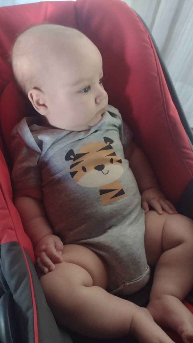 hijadeelsol's tweet photo. Mi hijo se despertó seis y media y encima se sienta así.
Ya nació jubilado este pibito https://t.co/9Moyde5YMA