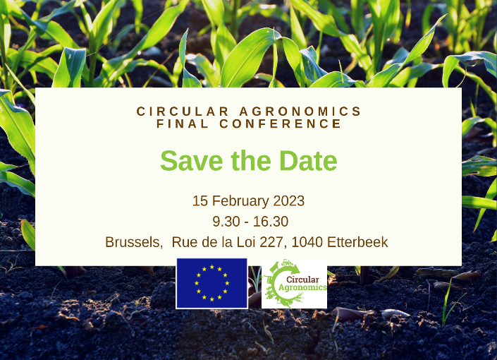 📣Don’t forget to register to our Final Conference on February 15th. Participate in a stimulating dialogue on how to achieve the #Farm2Fork objectives to reduce #nutrient losses by at least 50% while ensuring #soil #fertility ❗️
Check our agenda 👉 bit.ly/3IxANda