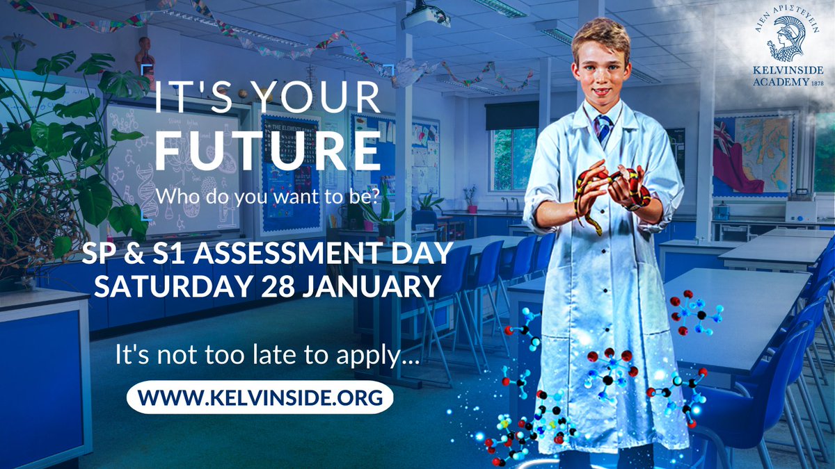 Kelvinside1878's tweet photo. ✏️📚 Apply now to not miss out on our Senior Prep & Senior 1 Assessment Day on Saturday 28 January! #KACommunity #KAMade https://t.co/3MpURmmVGu