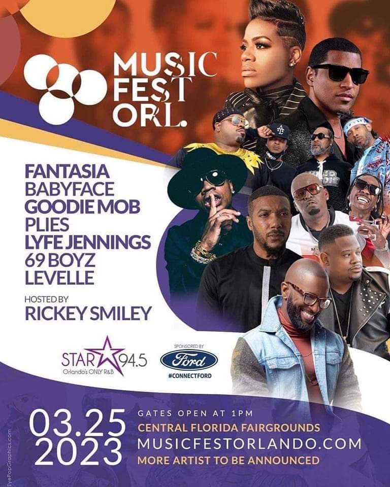 CountyDade305's tweet photo. @TasiasWord @plies @CeeLoGreen @RickeySmiley @babyface 
Music Fest Orlando Let's Get It Saturday March 25, 2023
#Fantasia #BabyFace #GooDieMob #Plies #LyfeJennings #69Boyz #Levelle #RickeySmiley
Ernest JadeEvents Wilson

Purchase Tickets Online
https://t.co/EPPnFRpzr4 https://t.co/2CG2wH6z9F