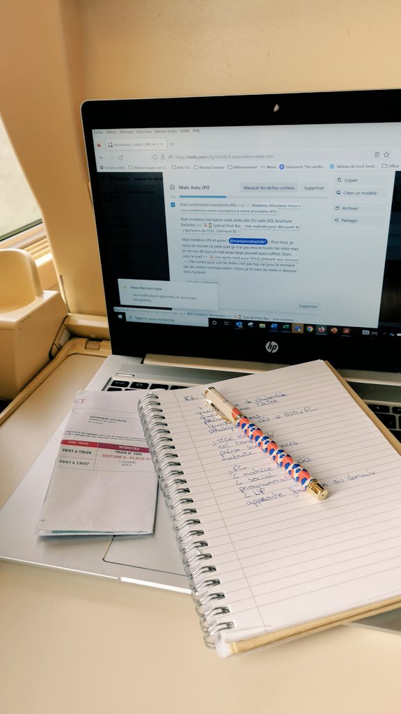 MarieA_Bastide's tweet photo. SNCF way of life
Les rdv parisiens s'enchaînent en ce début d'année, le Home Office se transforme en Train Office 🚆💻📒 https://t.co/tubfcUrWCD