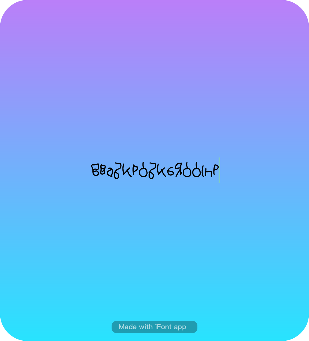 Donkama2000main's tweet photo. Ifontで架空言語作んの楽しぃーwww
#Ifont https://t.co/8DAqkzv76F