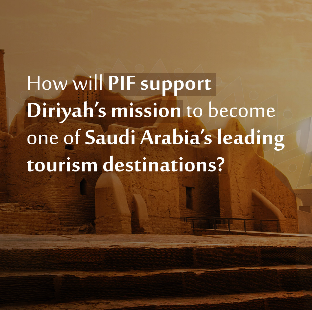 PIF_en's tweet photo. The #DiriyahProject is expected to enable many strategic domestic sectors, create partnerships with the local private sector, and unlock many new investment opportunities throughout its development and production phases to achieve the goals of #SaudiVision2030.