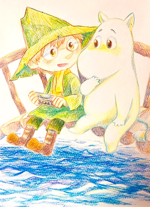 スナフキンとムーミン 