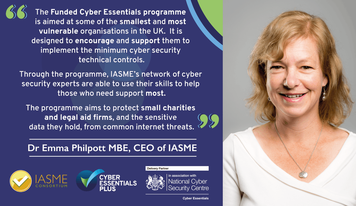 The @NCSC Funded Cyber Essentials Programme is now live & ready for applications from small #charities & #legal aid firms! 📣 Find out if you're eligible to apply for a free #CyberEssentials Plus certification by reading the official press release here ➡️ ow.ly/7MTH50Mle5K