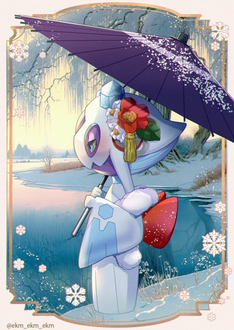 ≪雪景色≫ユキメノコ/Froslass#ポケモンイラスト #pokemonfanart 