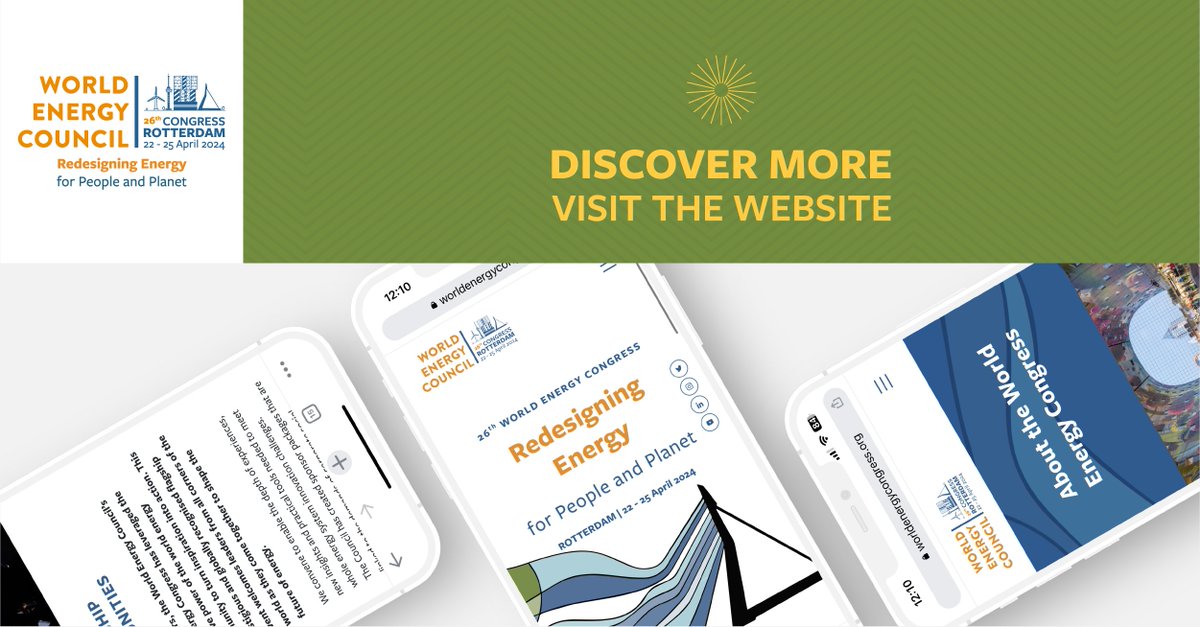 Do you want to learn more about the 26th World Energy Congress? Learn more about the theme. Visit our website to stay informed and join us on 22-25 April 2024  👉 worldenergycongress.org/rotterdam/
#wec2024 #roadtorotterdam #RedesigningEnergy