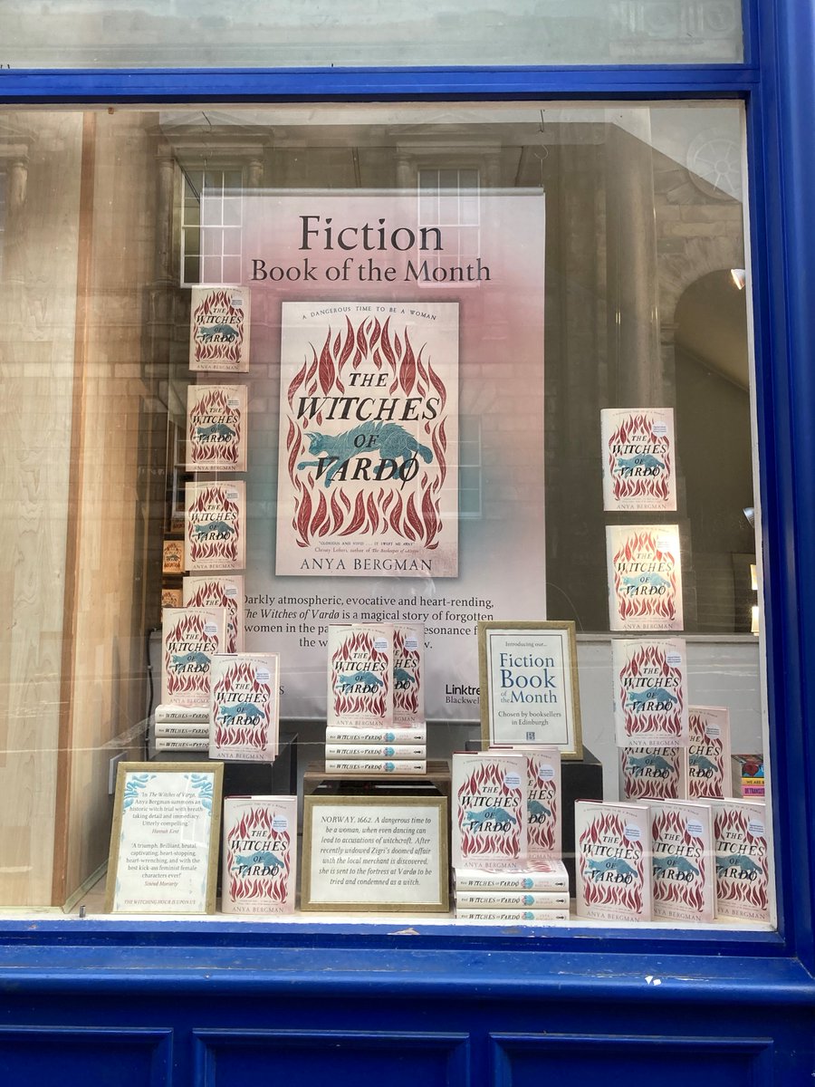 ZaffreBooks's tweet photo. We are over-the-moon to see these fantastic displays from @BlackwellEdin of #TheWitchesOfVardo! π
Chosen as their Fiction Book of the Month for January, discover a sweeping tale of witchcraft and power in the face of adversity: https://t.co/NLoBS5Jm9Q #onceawitch @anyacbergman https://t.co/ewWylTUKHo