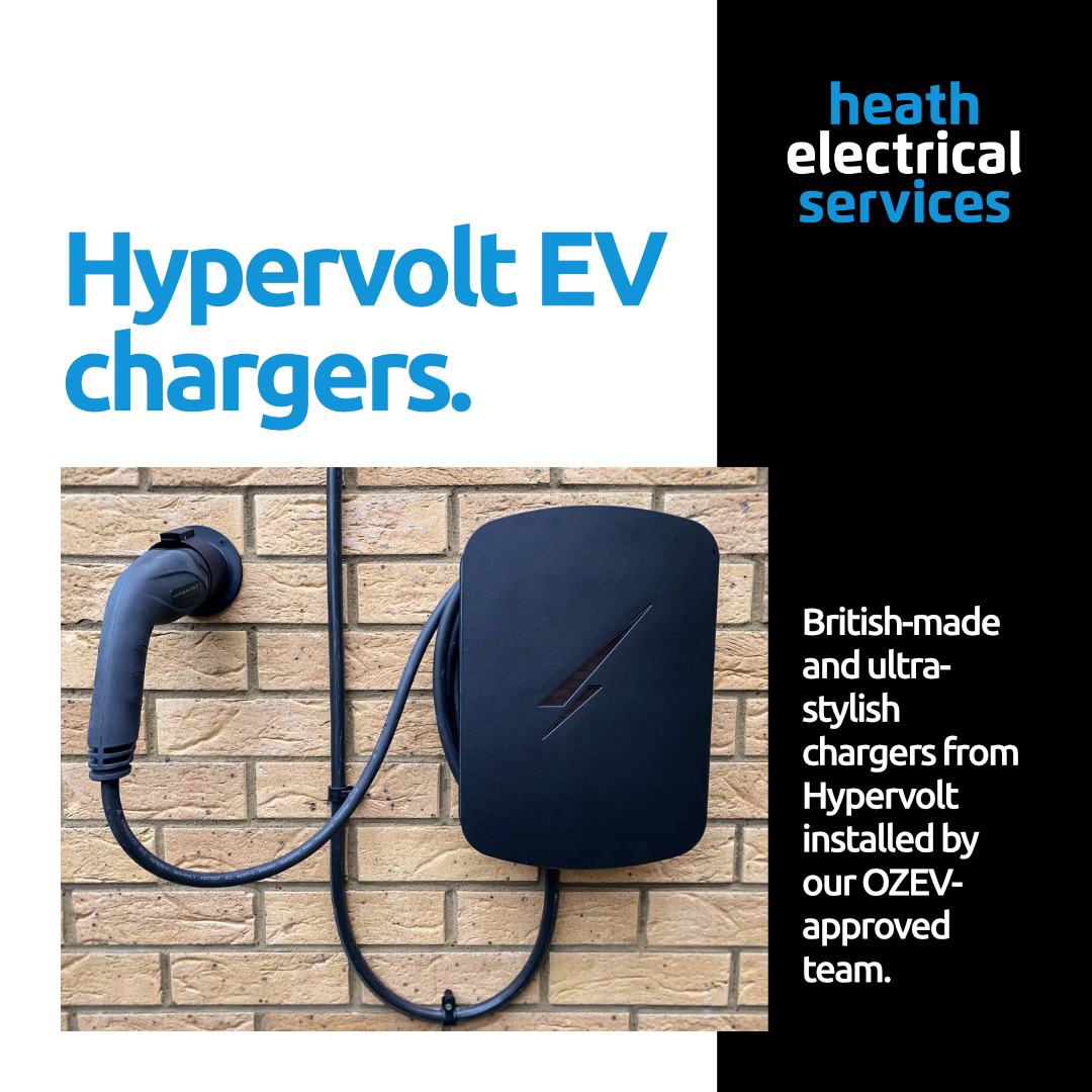 heathelectrical's tweet photo. Hypervolt EV chargers. British-made and ultra-stylish chargers from Hypervolt installed by our OZEV-approved team.

Head over to our website to get a free bespoke quotation. 

🌐 https://t.co/IanYyyDKHE

#futureofmotoring #hypervoltev #hypervoltuk https://t.co/4napbZl29P