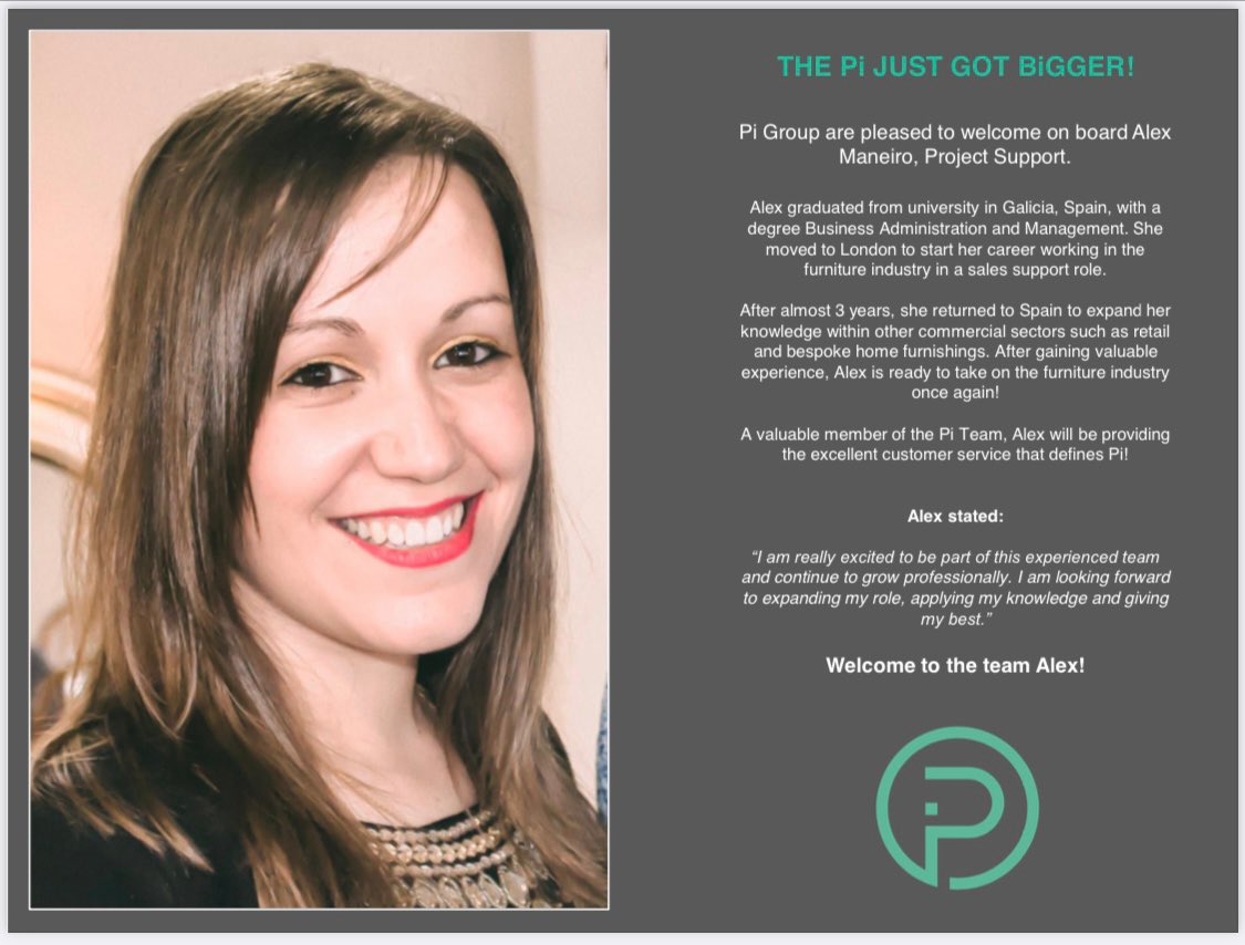 pi_group_ltd's tweet image. Introducing new team member Alex to our expanding team! #PiTeam