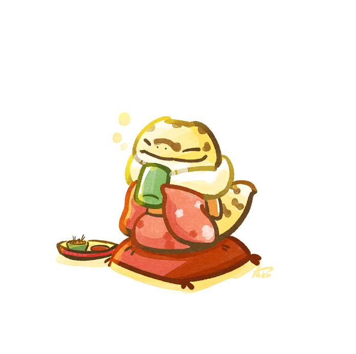 「ハタチのレオパおばあちゃん。長生きしてね。 」|ツク之助◆はちゅこっと4のイラスト